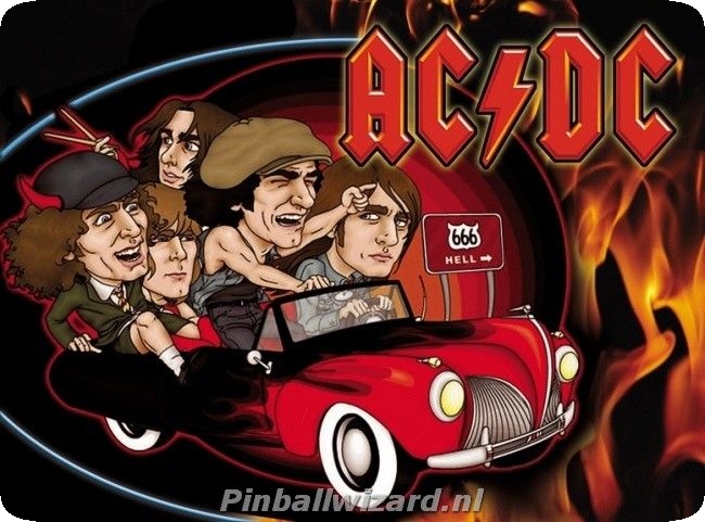 AC DC Pinball Translite Replacement