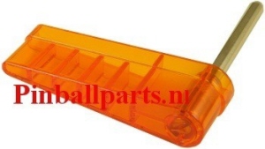 20-10110 flipper and shaft transparant oranje orange bally williams flipperkast pinball