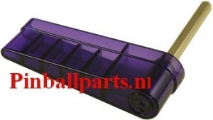 20-10110 flipper and shaft transparant paars purple bally williams flipperkast pinball