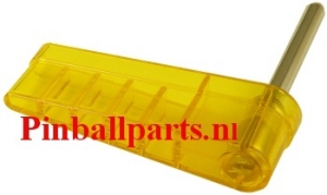 20-10110 flipper and shaft transparant yellow geel bally williams flipperkast pinball